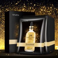 ماسک ورقه ای ضد چروک صورت گلد 24 ونزن VENZEN