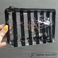 کیف آرایشی ویکتوریا سکرت مدل شفاف مشکی
