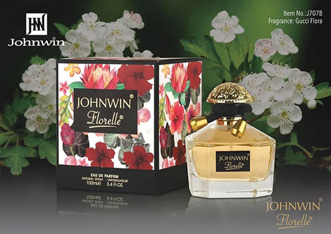 عطر ادکلن زنانه گوچی فلورا جانوین فلورل (Johnwin Gucci Flora) حجم 100 میل