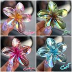 کلیپس مو پلومریا شیشه ای هولوگرامی