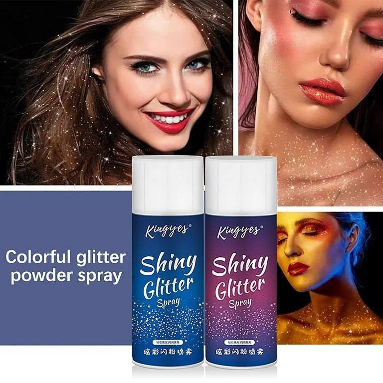 اسپری گلیتر کینگ یس Kingyes مناسب برای بدن مو لباس