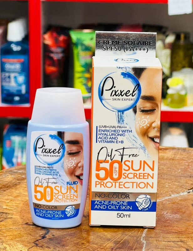 ضدآفتاب بی‌رنگ پیکسل SPF50 مدل Oily Acne-Prone Skin