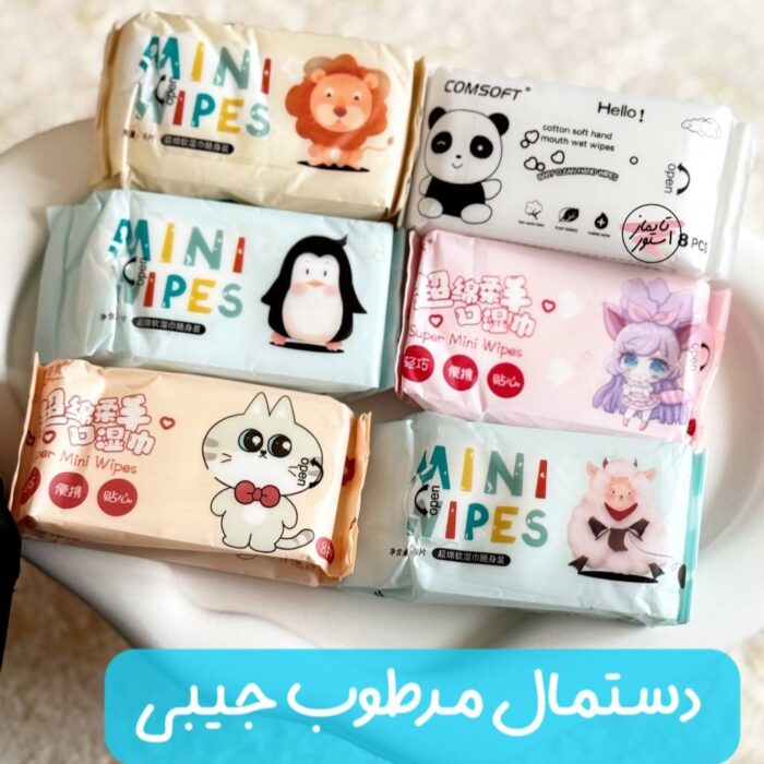 دستمال مرطوب جیبی فانتزی