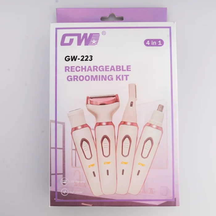 شیور 4 کاره اصلاح موی بدن بانوان جی دبلیو مدل GW-223