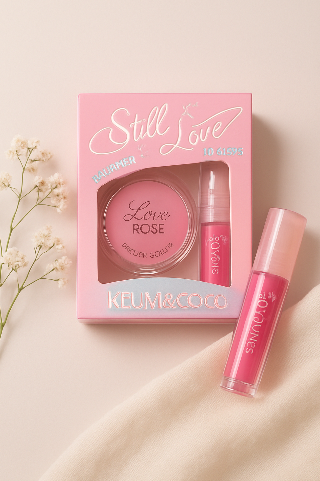 پک لیپ گلاس و رژگونه کوین اند کوو KEVIN&COCO مدل لاو رز