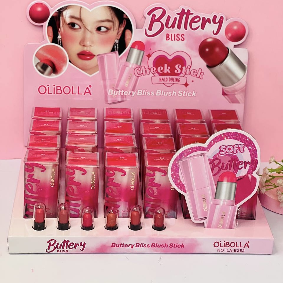 رژگونه استیکی اولیبالو OLIBOLLA طرح کره ای شیگلم