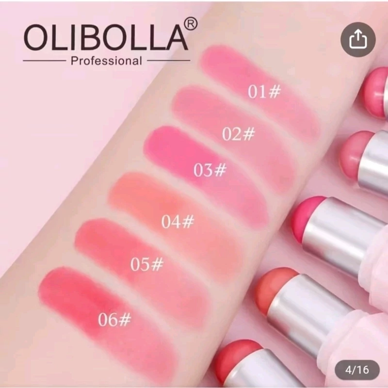 رژگونه استیکی اولیبالو OLIBOLLA طرح کره ای شیگلم