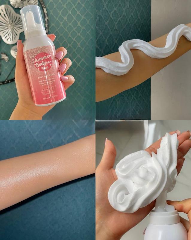 خامه بدن فومی شاین دار (Shimmer Body Lotion Foam)