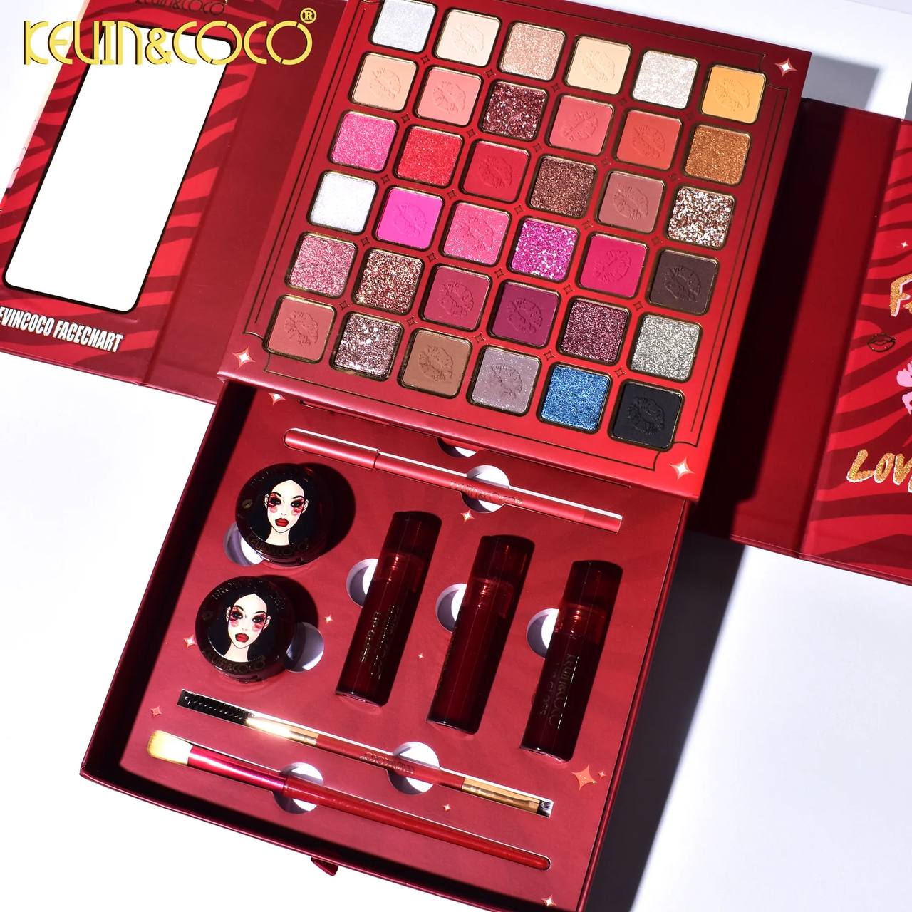 پک کامل آرایشی کوین کوکو مدل Face Chart
