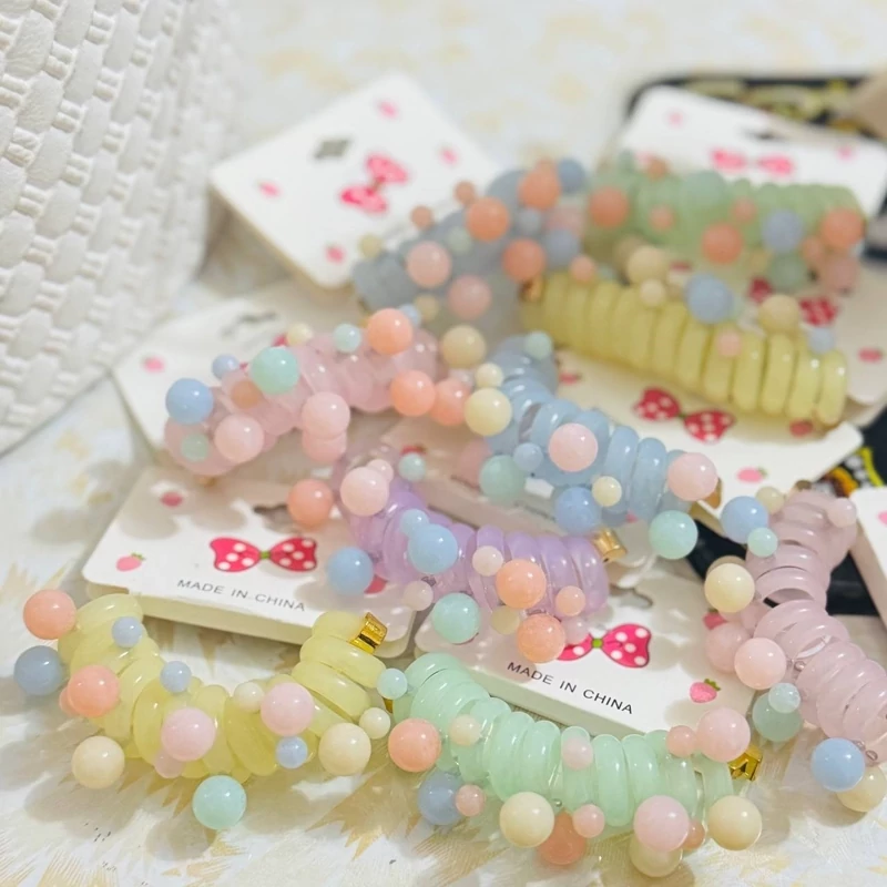 کش مو فنری مهره دار رنگ بندی پاستیلی