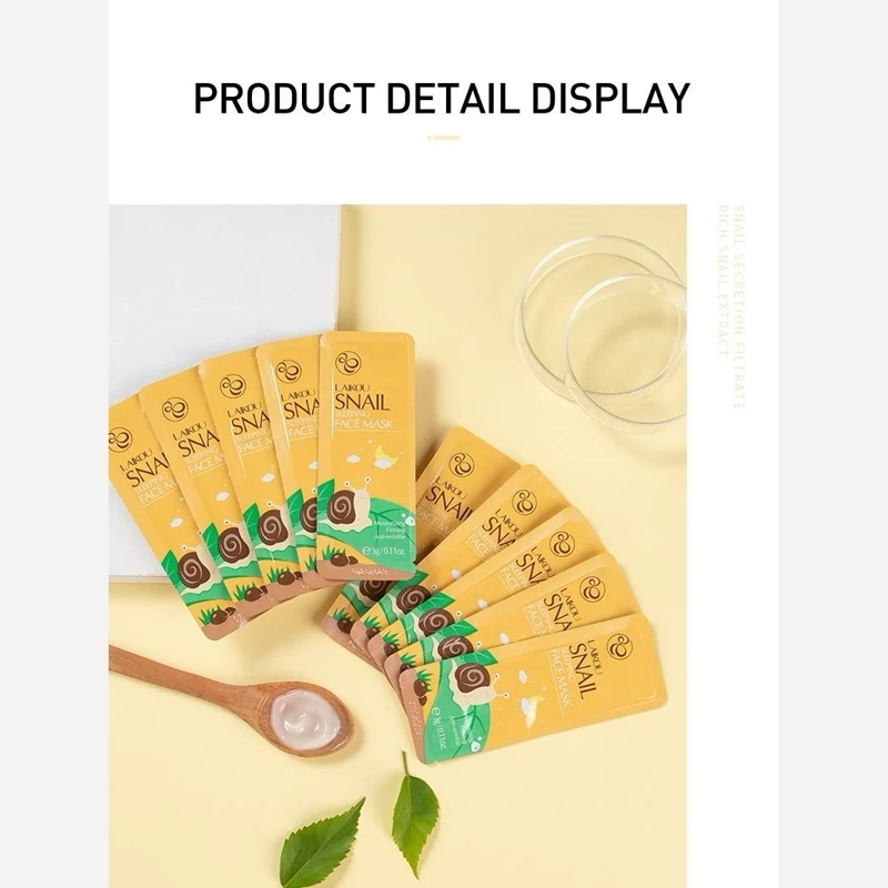 ماسک خواب تخصصی حلزون LAIKOU ساشه ای Snail Sleeping Mask