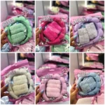 تل موی ابری مارشمالو (اسپا) مدل پینترستی همراه مچ بند حوله ای