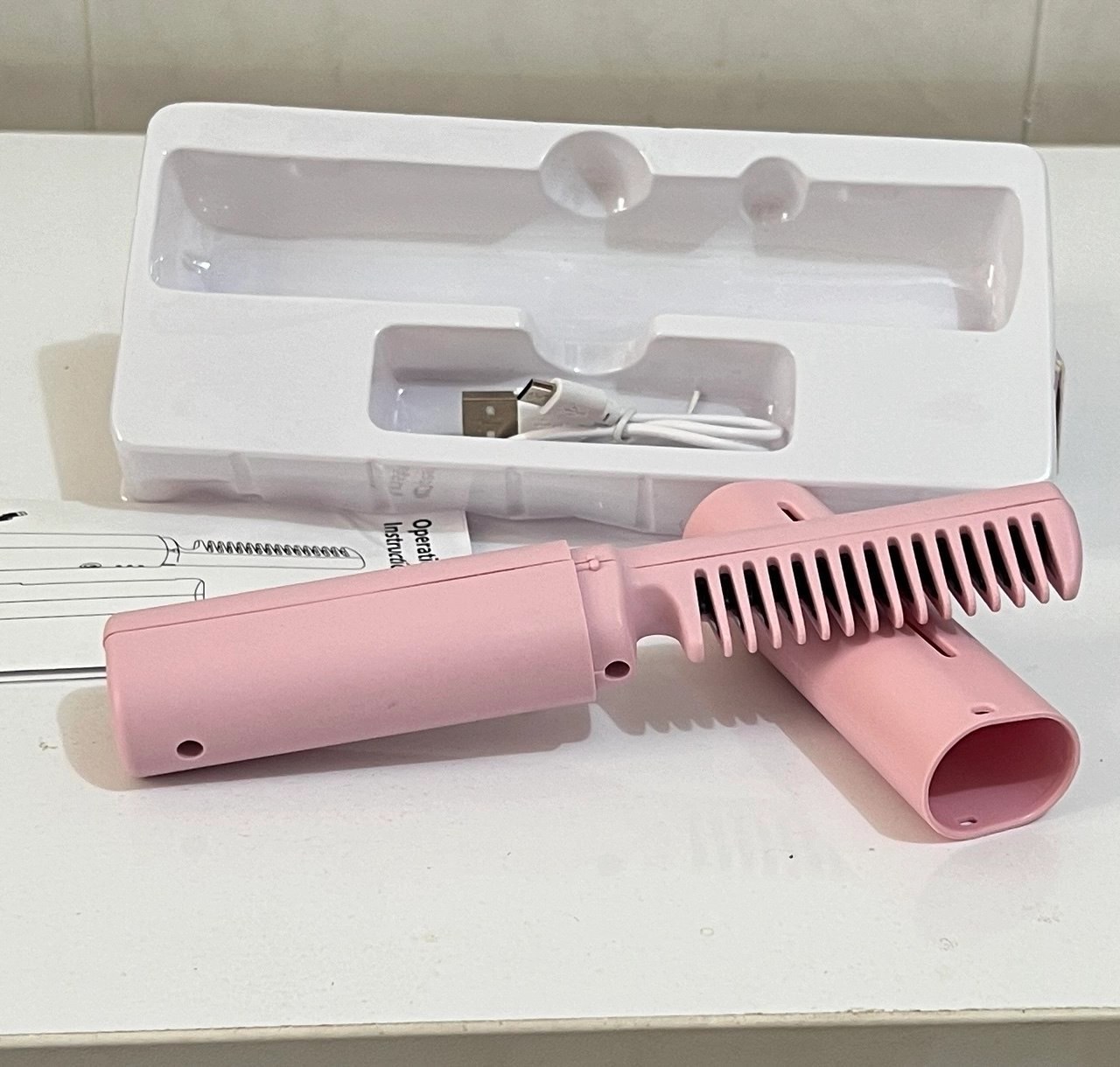 شانه مو حرارتی مسافرتی شارژی Hair Comb Portable